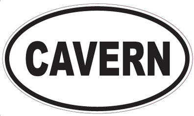 CAVERN - Oval Sticker