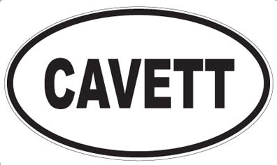 CAVETT - Oval Magnet