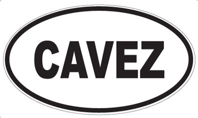 CAVEZ - Oval Sticker