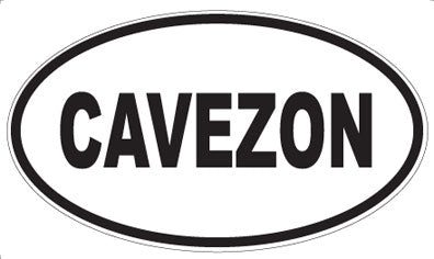 CAVEZON - Oval Sticker