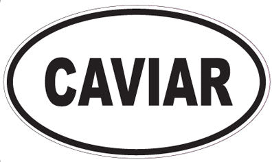 CAVIAR - Oval Sticker