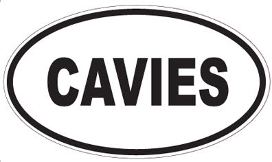 CAVIES - Oval Sticker