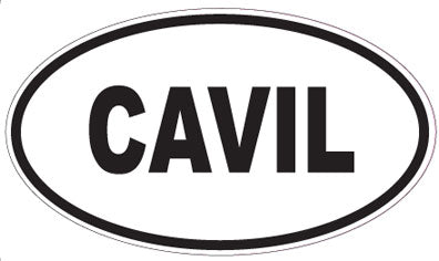 CAVIL - Oval Sticker