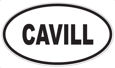 CAVILL - Oval Sticker