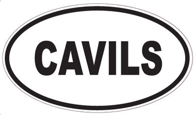 CAVILS - Oval Sticker