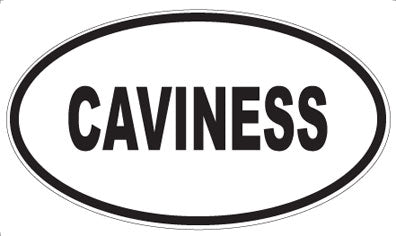 CAVINESS - Oval Magnet