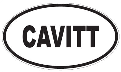 CAVITT - Oval Sticker