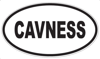 CAVNESS - Oval Magnet