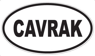 CAVRAK - Oval Sticker
