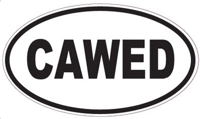 CAWED - Oval Sticker