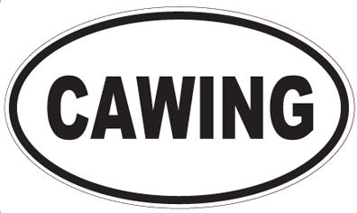 CAWING - Oval Sticker