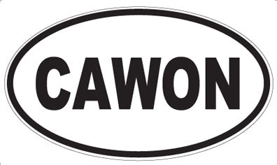 CAWON - Oval Sticker