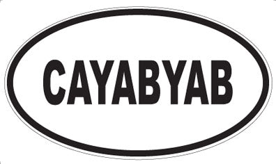 CAYABYAB - Oval Magnet
