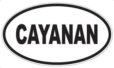 CAYANAN - Oval Magnet