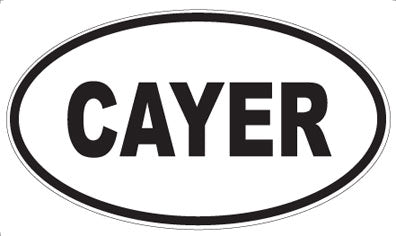CAYER - Oval Magnet