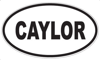 CAYLOR - Oval Magnet
