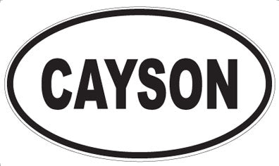 CAYSON - Oval Sticker