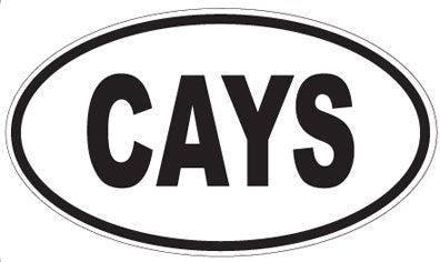CAYS - Oval Sticker