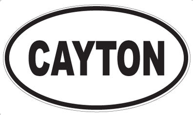CAYTON - Oval Sticker