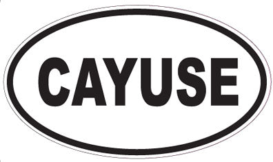 CAYUSE - Oval Sticker