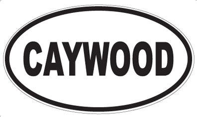 CAYWOOD - Oval Sticker