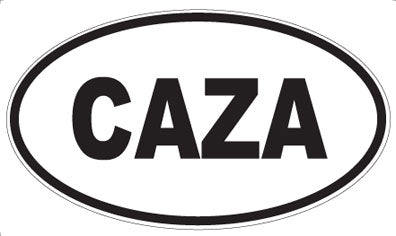 CAZA - Oval Sticker