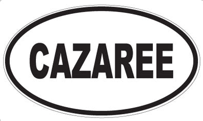 CAZAREE - Oval Magnet