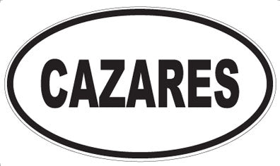 CAZARES - Oval Sticker