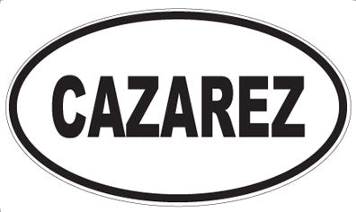 CAZAREZ - Oval Magnet