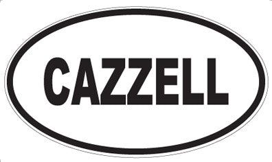 CAZZELL - Oval Sticker