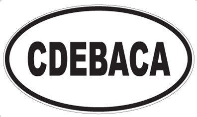 CDEBACA - Oval Magnet