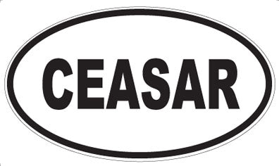 CEASAR - Oval Sticker