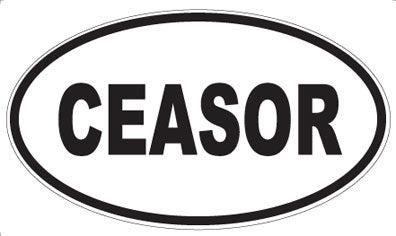 CEASOR - Oval Sticker