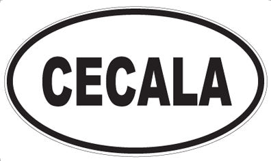 CECALA - Oval Sticker