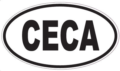 CECA - Oval Sticker