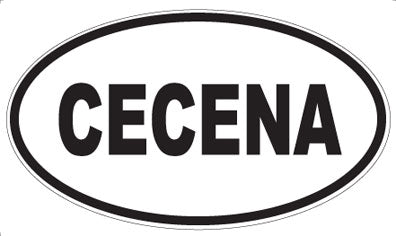 CECENA - Oval Sticker