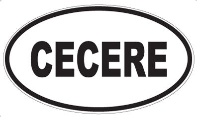 CECERE - Oval Sticker