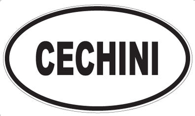 CECHINI - Oval Sticker