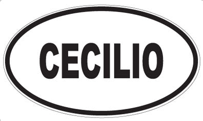 CECILIO - Oval Sticker