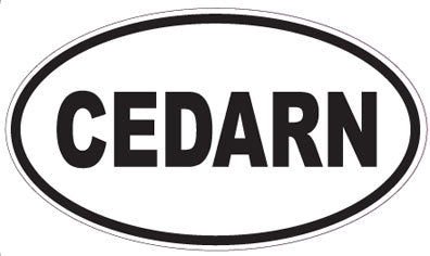 CEDARN - Oval Sticker