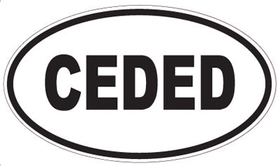 CEDED - Oval Magnet
