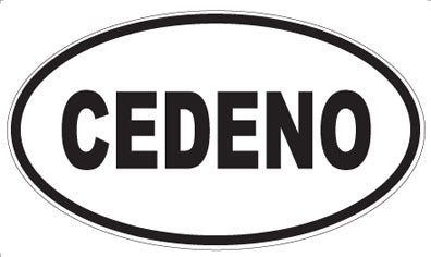 CEDENO - Oval Sticker
