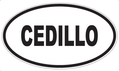 CEDILLO - Oval Magnet