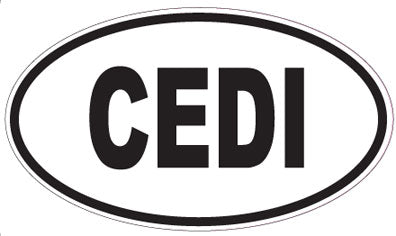CEDI - Oval Sticker