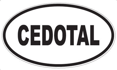 CEDOTAL - Oval Sticker