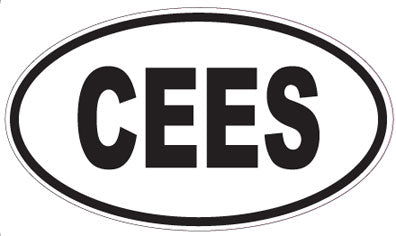 CEES - Oval Sticker