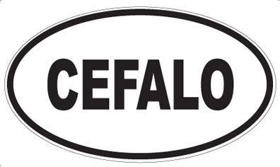 CEFALO - Oval Sticker