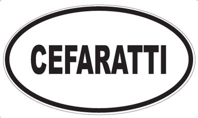 CEFARATTI - Oval Sticker
