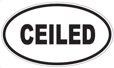CEILED - Oval Sticker