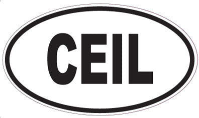 CEIL - Oval Sticker